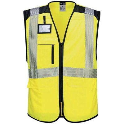 Portwest, Warnweste, Warnschutz Exekutiv Weste PW309 gelb/schwarz Portwest, Warnweste, Warnschutz Exekutiv Weste PW309 gelb/schwarz
