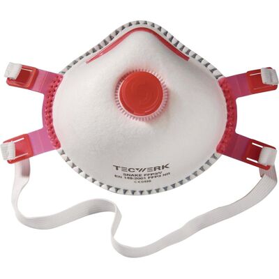 Tecwerk, Atemschutzmaske, Atemschutzmaske Snake (FFP3, 1x) Tecwerk, Atemschutzmaske, Atemschutzmaske Snake (FFP3, 1x)