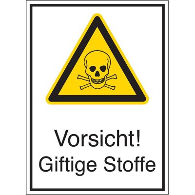 Brady, Sicherheitskennzeichnung, STD-739-262X371-B-7527, Warnschilder - Vorsicht! Giftige Stoffe Brady, Sicherheitskennzeichnung, STD-739-262X371-B-7527, Warnschilder - Vorsicht! Giftige Stoffe