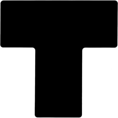 Brady, Sicherheitskennzeichnung, B-514, ToughStripe, Bodenmarkierung T-Form, Polyester, Schwarz, 101,6 x 254mm (1 VE = 20 Stü Brady, Sicherheitskennzeichnung, B-514, ToughStripe, Bodenmarkierung T-Form, Polyester, Schwarz, 101,6 x 254mm (1 VE = 20 Stü