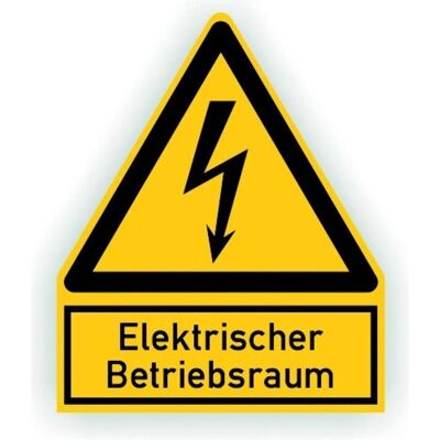 Cimco, Sicherheitskennzeichnung, Warnschild Elektrischer Betriebsraum 182736 Cimco, Sicherheitskennzeichnung, Warnschild Elektrischer Betriebsraum 182736