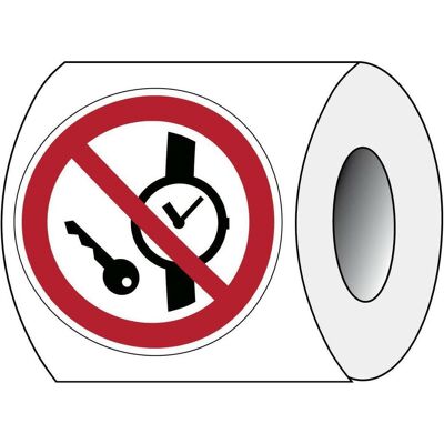 Brady, Sicherheitskennzeichnung, ISO 7010 PIC P008 B-7541 ISO Sicherheitskennzeichnung - Mitführen von Metallteilen oder Uh Brady, Sicherheitskennzeichnung, ISO 7010 PIC P008 B-7541 ISO Sicherheitskennzeichnung - Mitführen von Metallteilen oder Uh