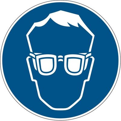 Brady, Sicherheitskennzeichnung, PIC 250-DIA 315-B7525, Gebotsschilder - Augenschutz benutzen Brady, Sicherheitskennzeichnung, PIC 250-DIA 315-B7525, Gebotsschilder - Augenschutz benutzen