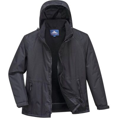 Portwest, Arbeitsjacke, Freizeitjacke Fleece gefüttert, wasserabweisend Schwarz 3XL (3XL) Portwest, Arbeitsjacke, Freizeitjacke Fleece gefüttert, wasserabweisend Schwarz 3XL (3XL)