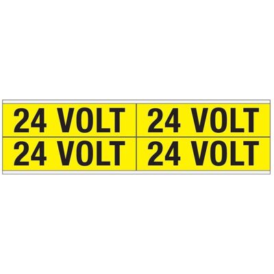 Brady, Sicherheitskennzeichnung, Kennzeichnungen für Leitungen und Stromspannung, 24 Volt Brady, Sicherheitskennzeichnung, Kennzeichnungen für Leitungen und Stromspannung, 24 Volt