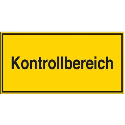Brady, Sicherheitskennzeichnung, STD-440-100X200-B7527, Zusatzschilder - Kontrollbereich Brady, Sicherheitskennzeichnung, STD-440-100X200-B7527, Zusatzschilder - Kontrollbereich