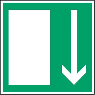 Brady, Sicherheitskennzeichnung, PIC 376-250X250-B7527, Fluchtwegkennzeichnung - Notausgang Brady, Sicherheitskennzeichnung, PIC 376-250X250-B7527, Fluchtwegkennzeichnung - Notausgang