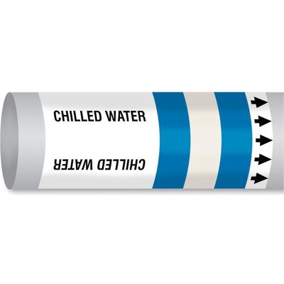 Brady, Sicherheitskennzeichnung, B-7541, ISO 14726 IMO Rohrmarkierer - Chilled Water (als Wärmeträger verwendetes Wasser, zum Brady, Sicherheitskennzeichnung, B-7541, ISO 14726 IMO Rohrmarkierer - Chilled Water (als Wärmeträger verwendetes Wasser, zum