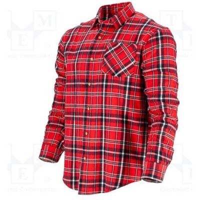 Lahti Pro, Arbeitsjacke, Koszula flanelowa bawełniana czerwono-granatowa w kratę rozmiar XXL (L4180305) (XXL) Lahti Pro, Arbeitsjacke, Koszula flanelowa bawełniana czerwono-granatowa w kratę rozmiar XXL (L4180305) (XXL)