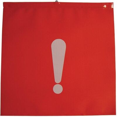 Magni, Sicherheitskennzeichnung, Schlussfahne 30 x 30 cm m.Aufdruck Ausrufezeichen Magni, Sicherheitskennzeichnung, Schlussfahne 30 x 30 cm m.Aufdruck Ausrufezeichen