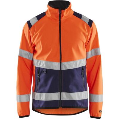 Blakläder, Arbeitsjacke, Warnschutz-Softshell-Jacke, orange / marineblau, Unisex-Grösse: L (L) Blakläder, Arbeitsjacke, Warnschutz-Softshell-Jacke, orange / marineblau, Unisex-Grösse: L (L)