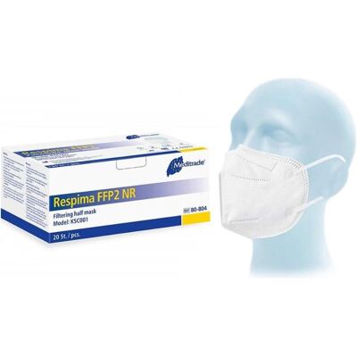 Meditrade, Mundschutz, Respima FFP2 Atemschutzmasken, FFP 2, o. Ventil (FFP2, 20x) Meditrade, Mundschutz, Respima FFP2 Atemschutzmasken, FFP 2, o. Ventil (FFP2, 20x)