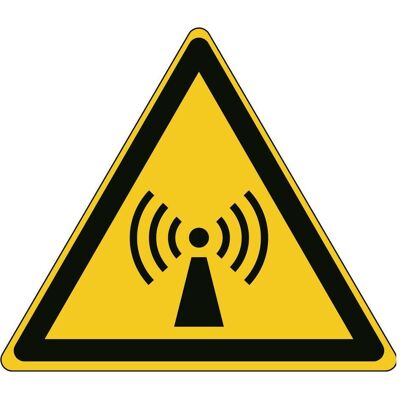 Brady, Sicherheitskennzeichnung, ISO-Sicherheitsschild - Warnung vor nicht ionisierender, elektromagnetischer Strahlung Brady, Sicherheitskennzeichnung, ISO-Sicherheitsschild - Warnung vor nicht ionisierender, elektromagnetischer Strahlung