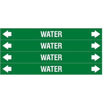 Brady, Sicherheitskennzeichnung, ASME - Rohrmarkierer - Water Brady, Sicherheitskennzeichnung, ASME - Rohrmarkierer - Water