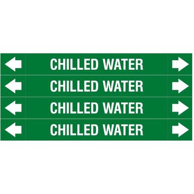 Brady, Sicherheitskennzeichnung, ASME - Rohrmarkierer - Chilled Water Brady, Sicherheitskennzeichnung, ASME - Rohrmarkierer - Chilled Water