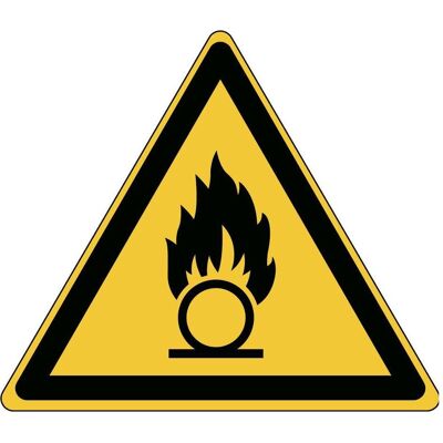 Brady, Sicherheitskennzeichnung, ISO-Sicherheitsschild - Warnung vor brandfördernden Stoffen Brady, Sicherheitskennzeichnung, ISO-Sicherheitsschild - Warnung vor brandfördernden Stoffen