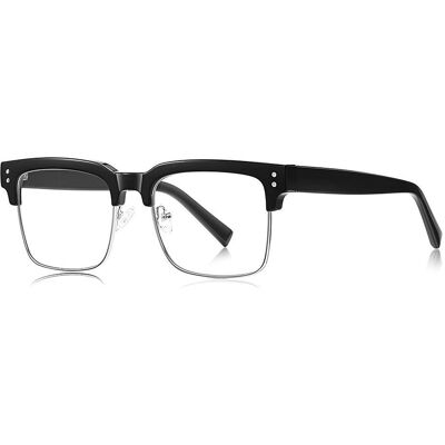 Techsuit, Computerbrille, - Anti-Blue Light Glasses Reflex PC (2205) - for Women, Square - Black / Silver Techsuit, Computerbrille, - Anti-Blue Light Glasses Reflex PC (2205) - for Women, Square - Black / Silver