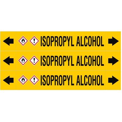 Brady, Sicherheitskennzeichnung, ASME - Rohrmarkierer - Isopropyl Alcohol Brady, Sicherheitskennzeichnung, ASME - Rohrmarkierer - Isopropyl Alcohol