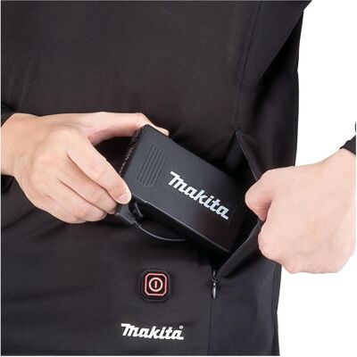 Makita, Arbeitsjacke, Akku-Thermoshirt DCX201CM Gr. M 12V / 14,4V /18V, ohne Akku, ohne Ladegerät (M) Makita, Arbeitsjacke, Akku-Thermoshirt DCX201CM Gr. M 12V / 14,4V /18V, ohne Akku, ohne Ladegerät (M)