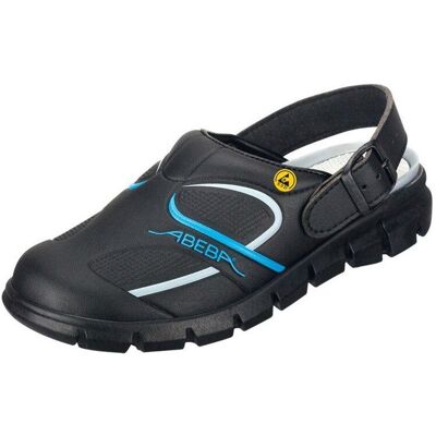 Abeba, Sicherheitsschuhe, ESD-Berufsschuhe Dynamic 37331 OB Clog schwarz/blau, Gr.40 (OB, 40) Abeba, Sicherheitsschuhe, ESD-Berufsschuhe Dynamic 37331 OB Clog schwarz/blau, Gr.40 (OB, 40)