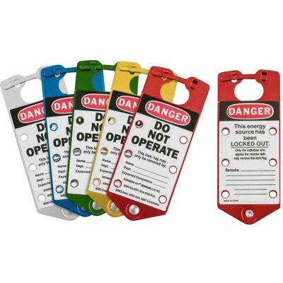 Brady, Sicherheitskennzeichnung, etikettierter Anhänger, Kombipack, 76mm x 180mm, "Danger Do Not Operate.... etc", für nachtr Brady, Sicherheitskennzeichnung, etikettierter Anhänger, Kombipack, 76mm x 180mm, "Danger Do Not Operate.... etc", für nachtr