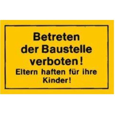 Magni, Sicherheitskennzeichnung, Verbotsschilder Betreten der Baustelle ve Magni, Sicherheitskennzeichnung, Verbotsschilder Betreten der Baustelle ve