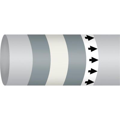 Brady, Sicherheitskennzeichnung, B-7541, ISO 14726 IMO Rohrmarkierer - Atemluft, Polyester, Grau/Weiss/Grau, glänzend, 300.00 Brady, Sicherheitskennzeichnung, B-7541, ISO 14726 IMO Rohrmarkierer - Atemluft, Polyester, Grau/Weiss/Grau, glänzend, 300.00