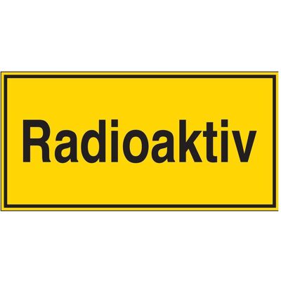 Brady, Sicherheitskennzeichnung, STD-439-100x200-B7525, Zusatzschilder - Radioaktiv Brady, Sicherheitskennzeichnung, STD-439-100x200-B7525, Zusatzschilder - Radioaktiv