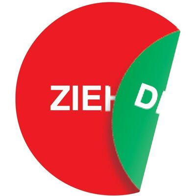 HP Autozubehör, Sicherheitskennzeichnung, Türaufkleber Ø 100 mmLxB Ziehen/Drücken Folie selbstklebend HP Autozubehör, Sicherheitskennzeichnung, Türaufkleber Ø 100 mmLxB Ziehen/Drücken Folie selbstklebend