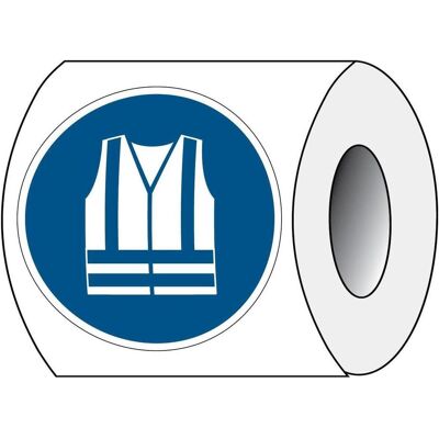 Brady, Sicherheitskennzeichnung, ISO 7010 PIC M015 B-7541 ISO Sicherheitskennzeichnung - Warnweste benutzen Laminierter Po Brady, Sicherheitskennzeichnung, ISO 7010 PIC M015 B-7541 ISO Sicherheitskennzeichnung - Warnweste benutzen Laminierter Po