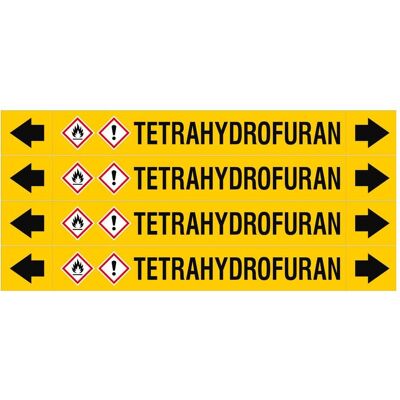 Brady, Sicherheitskennzeichnung, ASME - Rohrmarkierer - Tetrahydrofuran Brady, Sicherheitskennzeichnung, ASME - Rohrmarkierer - Tetrahydrofuran
