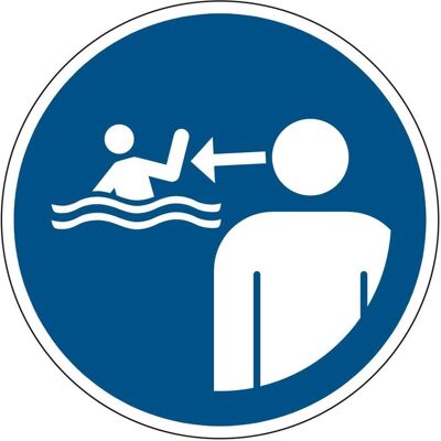 Brady, Sicherheitskennzeichnung, ISO-Sicherheitsschild - Kinder im Wasser beaufsichtigen Brady, Sicherheitskennzeichnung, ISO-Sicherheitsschild - Kinder im Wasser beaufsichtigen