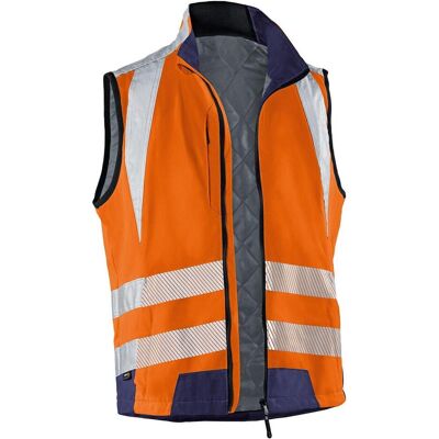 Kübler, Arbeitsjacke, Reflectiq Weste Psa 2 Warnorange/Dunkelblau XL (XL) Kübler, Arbeitsjacke, Reflectiq Weste Psa 2 Warnorange/Dunkelblau XL (XL)