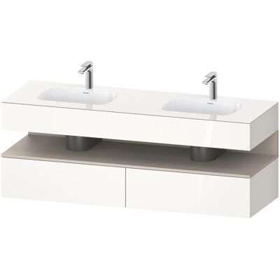 Duravit Qatego Taupe Matt Doppelwaschtisch - Waschbecken Duravit Qatego Taupe Matt Doppelwaschtisch - Waschbecken