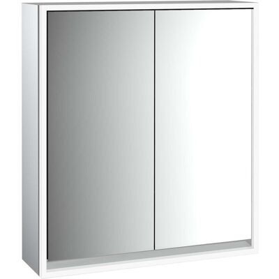 Emco, Spiegelschrank, loft Lichtspiegelschrank, 600 mm, Aufputzmodell, aluminium/weiss, 979806104 (64.40 x 17.50 x 73.30 cm) Emco, Spiegelschrank, loft Lichtspiegelschrank, 600 mm, Aufputzmodell, aluminium/weiss, 979806104 (64.40 x 17.50 x 73.30 cm)