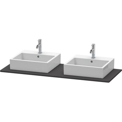 Duravit Waschtischkonsole, Console XSquare, 2 découpes, 1400x16x550mm, XS063GB8080, XS063GB8080 Duravit Waschtischkonsole, Console XSquare, 2 découpes, 1400x16x550mm, XS063GB8080, XS063GB8080