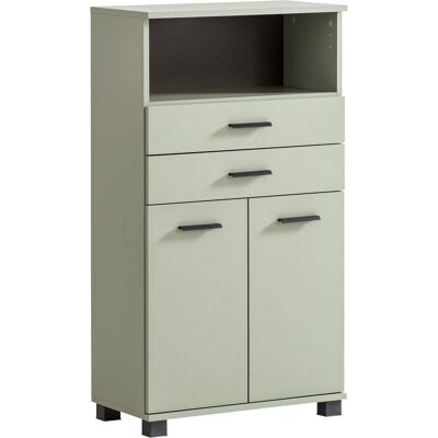SCHILDMEYER Palermo Badschrank - Grün, 2-teilig, Verstellbare Regale SCHILDMEYER Palermo Badschrank - Grün, 2-teilig, Verstellbare Regale