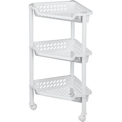 Plast team, Badezimmerschrank, Aufbewahrungs-Trolley, mit 3 K”rben, weiá (38.50 x 26 x 68 cm) Plast team, Badezimmerschrank, Aufbewahrungs-Trolley, mit 3 K”rben, weiá (38.50 x 26 x 68 cm)