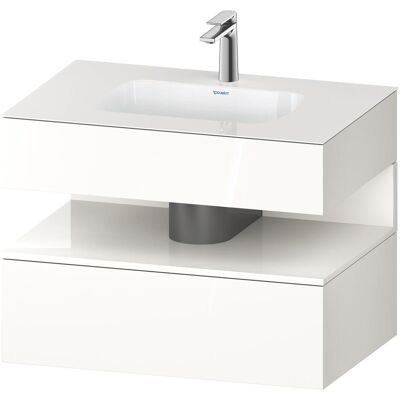 Duravit Badmöbelset, Qatego Einbauwaschtisch mit Konsolenwaschtischunterbau, 800x550x600mm, Nische Weiss Hochglan Duravit Badmöbelset, Qatego Einbauwaschtisch mit Konsolenwaschtischunterbau, 800x550x600mm, Nische Weiss Hochglan