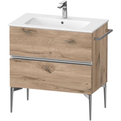 Duravit Waschbeckenunterschrank, Sivida Waschtischunterbau, 2 Schubkästen, Griffleiste chrom, 810x477x591mm, zu ME by Starck (81 x 47.70 x 59.10 cm) Duravit Waschbeckenunterschrank, Sivida Waschtischunterbau, 2 Schubkästen, Griffleiste chrom, 810x477x591mm, zu ME by Starck (81 x 47.70 x 59.10 cm)