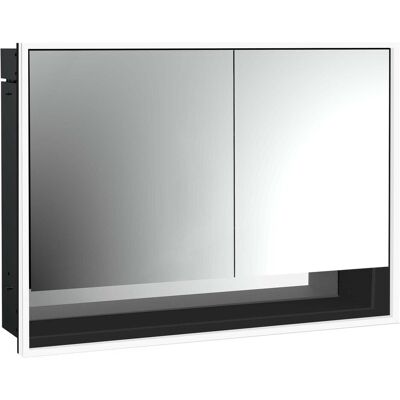 Emco, Spiegelschrank, loft Lichtspiegelschrank mit Unterfach, 1000mm, 2 Türen, Unterputzmodell, schwarz/spiegel, 979813517 (104.30 x 17.50 x 73.30 cm) Emco, Spiegelschrank, loft Lichtspiegelschrank mit Unterfach, 1000mm, 2 Türen, Unterputzmodell, schwarz/spiegel, 979813517 (104.30 x 17.50 x 73.30 cm)