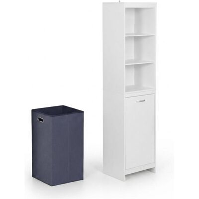 Relaxdays, Badezimmerschrank, Wäscheschrank (40 x 35 x 172 cm) Relaxdays, Badezimmerschrank, Wäscheschrank (40 x 35 x 172 cm)