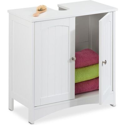 Relaxdays - Badezimmerschrank mit 2 Türen - 60x60x31 cm Relaxdays - Badezimmerschrank mit 2 Türen - 60x60x31 cm