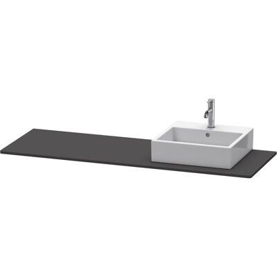 Duravit Waschtischkonsole, Console XSquare, 1 découpe à droite, 1600x16x550mm, XS060HR8080, XS060HR8080 Duravit Waschtischkonsole, Console XSquare, 1 découpe à droite, 1600x16x550mm, XS060HR8080, XS060HR8080