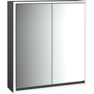 Emco, Spiegelschrank, loft Lichtspiegelschrank, 600 mm, Aufputzmodell, schwarz/spiegel, 979813304 (64.40 x 17.50 x 73.30 cm) Emco, Spiegelschrank, loft Lichtspiegelschrank, 600 mm, Aufputzmodell, schwarz/spiegel, 979813304 (64.40 x 17.50 x 73.30 cm)
