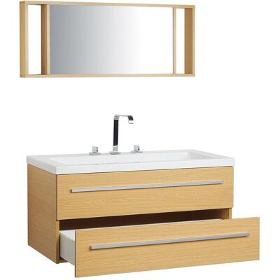 Beliani, Badmöbelset, Badmöbel Set beige ALMERIA Beliani, Badmöbelset, Badmöbel Set beige ALMERIA