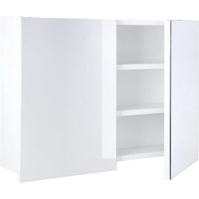 Differnz, Spiegelschrank, Brida Spiegelkast - 50 x 67,5 x 15 - Wit (50 x 15 x 67.50 cm) Differnz, Spiegelschrank, Brida Spiegelkast - 50 x 67,5 x 15 - Wit (50 x 15 x 67.50 cm)