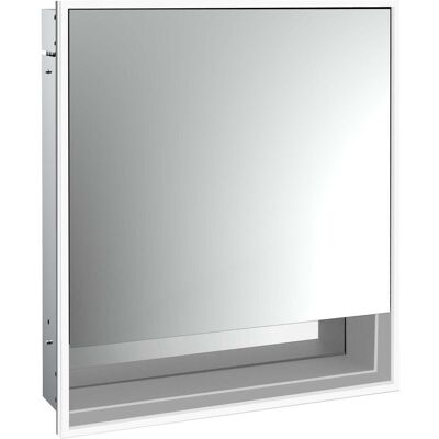 Emco, Spiegelschrank, loft Lichtspiegelschrank mit Unterfach, 600 mm, Unterputzmodell, aluminium/weiss, 979806201 (64.30 x 17.50 x 73.30 cm) Emco, Spiegelschrank, loft Lichtspiegelschrank mit Unterfach, 600 mm, Unterputzmodell, aluminium/weiss, 979806201 (64.30 x 17.50 x 73.30 cm)