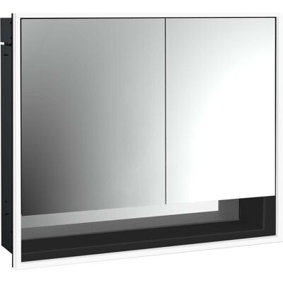 Emco, Spiegelschrank, loft Lichtspiegelschrank mit Unterfach, 800mm, 2 Türen, Unterputzmodell, schwarz/spiegel, 979813511 (84.30 x 17.50 x 73.30 cm) Emco, Spiegelschrank, loft Lichtspiegelschrank mit Unterfach, 800mm, 2 Türen, Unterputzmodell, schwarz/spiegel, 979813511 (84.30 x 17.50 x 73.30 cm)