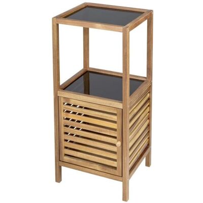 Wenko, Badezimmerregal, Badregal mit Tür Fondi (39.50 x 35.50 x 86 cm) Wenko, Badezimmerregal, Badregal mit Tür Fondi (39.50 x 35.50 x 86 cm)